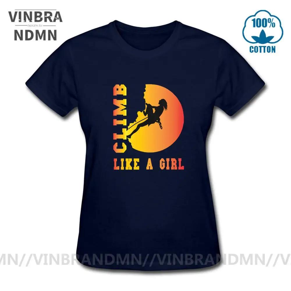 Vintage Rock Climbing T Shirt Unisex Mountain Climber Tshirt Climb Like A Girl Tshirt Slim Fitness Rock Climb Tee Shirt Camiseta