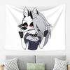 Helluva Boss Loona Tapestry Wall Hanging Aesthetic Home Decoration Tapestries for Living Room Bedroom