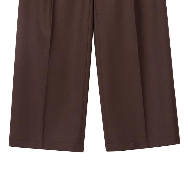 LESS 2024 Autumn Loose Wide-Leg Commuter Pants