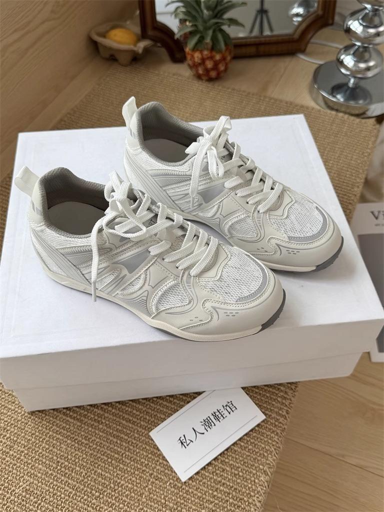 Lan Cabinet Popular Foot Little Dad Shoes 2025 Spring and Summer New Mesh Breathable Retro Comfortable Platform Sports Shoes Women