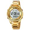 SKMEI New Stainless Steel Muslim Azan Men Watch for Prayer with Qibla Compass Adhan Alarm Hijri Islamic Wristwatch Montre Homme