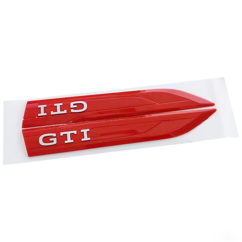 Hot 2pcs Rline R GTI GLI Emblem Car Fender Side Wing Auto Sticker Accessories For Volkswagen VW Golf MK8 Polo Passat Magotan Tig
