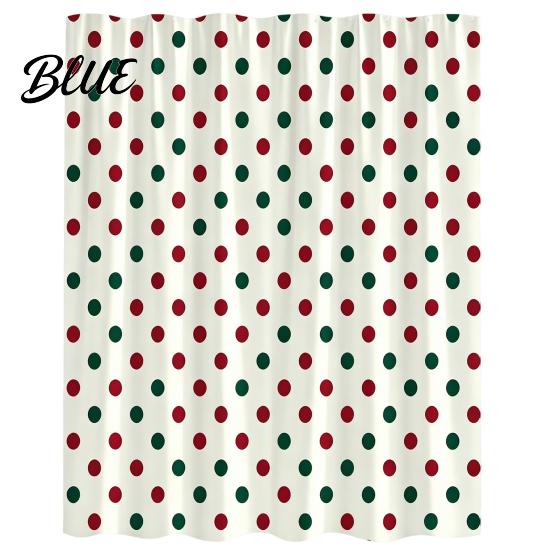 Standard Size Shower Fabric Bathroom Dot with Curtain Curtains Polka Hooks Waterproof Curtain Retro Bath Modern Decoration Accessories for