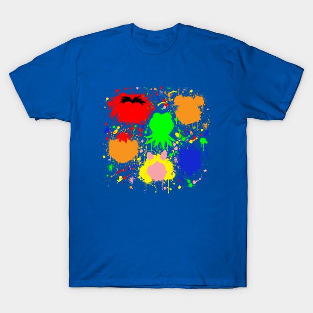 Unisex Fashion TShirt Muppet Splatter Print TShirt Plus Size S-5XL T-Shirt 100%Cotton Tops O Neck Short Sleeve Tees