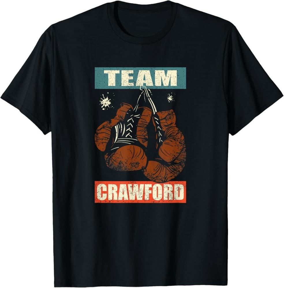 Crawford Last Name Retro Family Name Crawford Boxing T-Shirt Unisex T-Shirt XXL