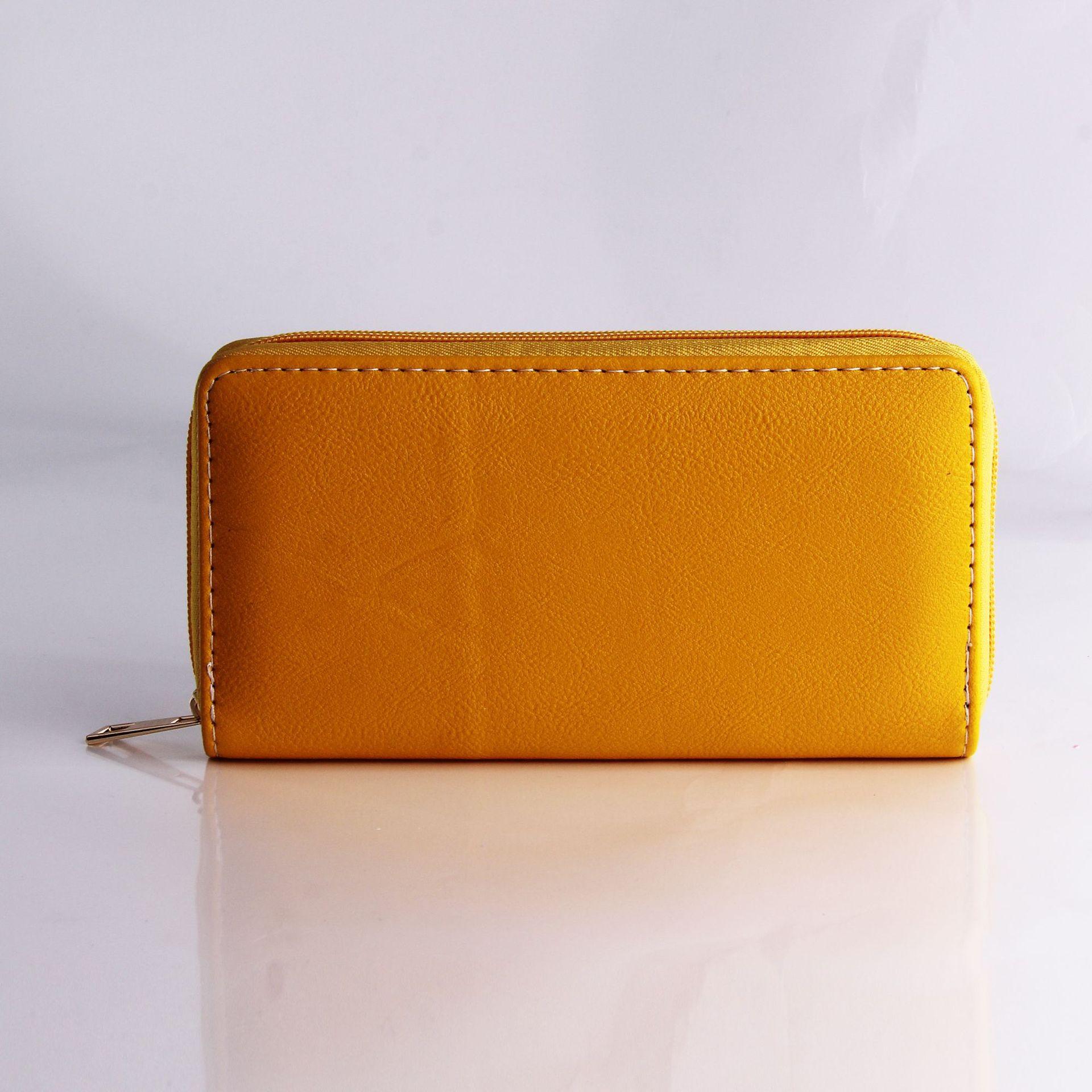 

Однотонный кошелек, длинный цветной кошелек на молнии, кошелек и сумка.