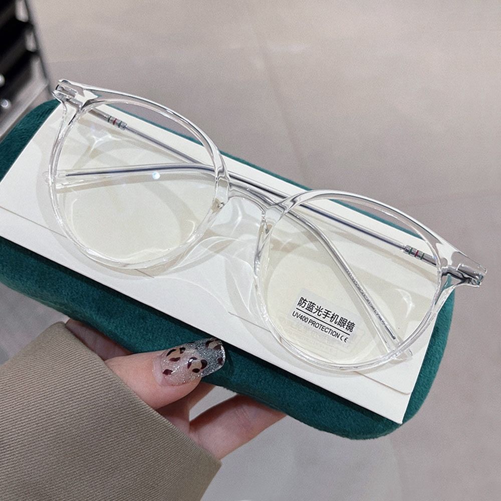 Blue Ray Blocking Round Brillen Augenschutzrahmen Brillen Männer Frauen