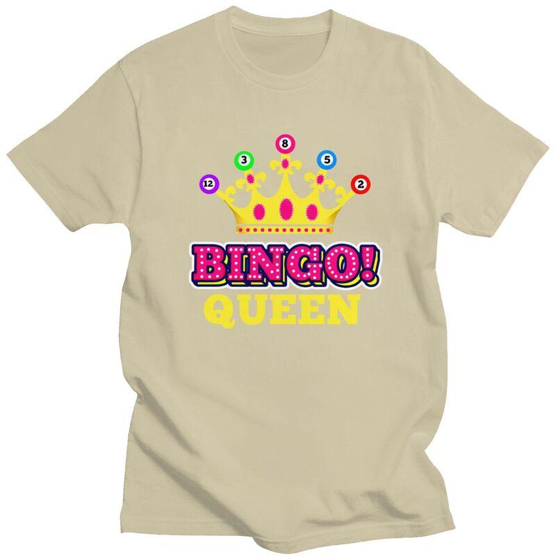 Custom Bingo Queen T Shirt for Men Tshirt Tees Tshirts