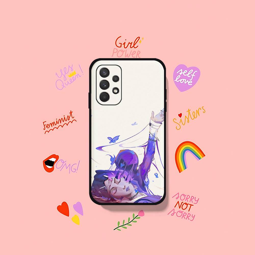 Cute C-Clove V-ValorantS Phone Case For Samsung Galaxy S25 S24 S23 S22 S21 FE Plus Ultra A13 A20 A32 A70 Black Cover