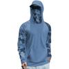 Lightweight Sun Protection Hoodie with Integrated Face Cover Long Sleeve Rash Guard Shirt for Outdoor Activities UV Shielding