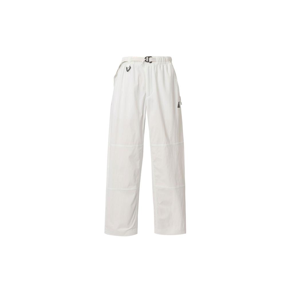 Nike Jednobarevné Prodyšné Módní Ležérní Sportovní Dlouhé Kalhoty Dámské spodní díly Horská-Bílá FQ3059-121