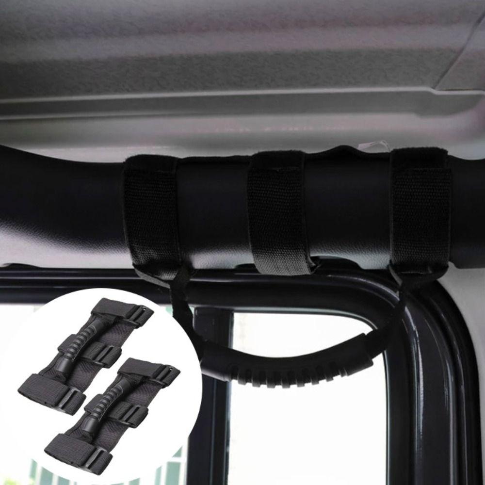 Heavy Duty Roll Bar Grab Handles Non-Slip Grab Assist Strap Replacement Parts Armrest SUV