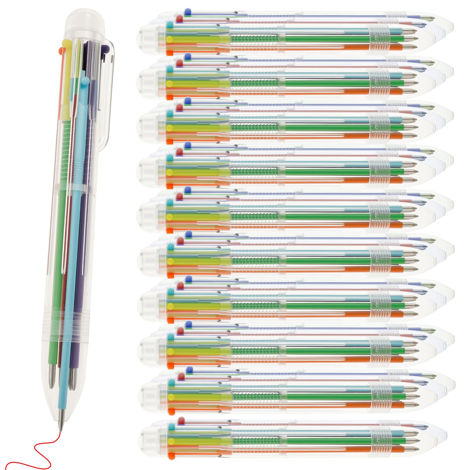 

30/60Pcs Christmas Multicolor Ballpoint Pens Cute Cartoon Santa Pens 4/6 Colors For School Office Writing Supplies Stationery