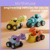 Childrens Dinosaur Construction Vehicle Toy With Press And Go Mechanism For Toddler Development
