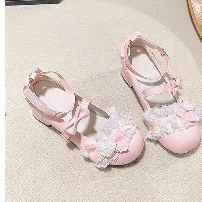 Internet Celebrity Explosion Late Evening Breeze Temperament Comfortable Round Head Non-slip Shoes 2025 Versatile Cute Bow Mary Jane Shoes Women
