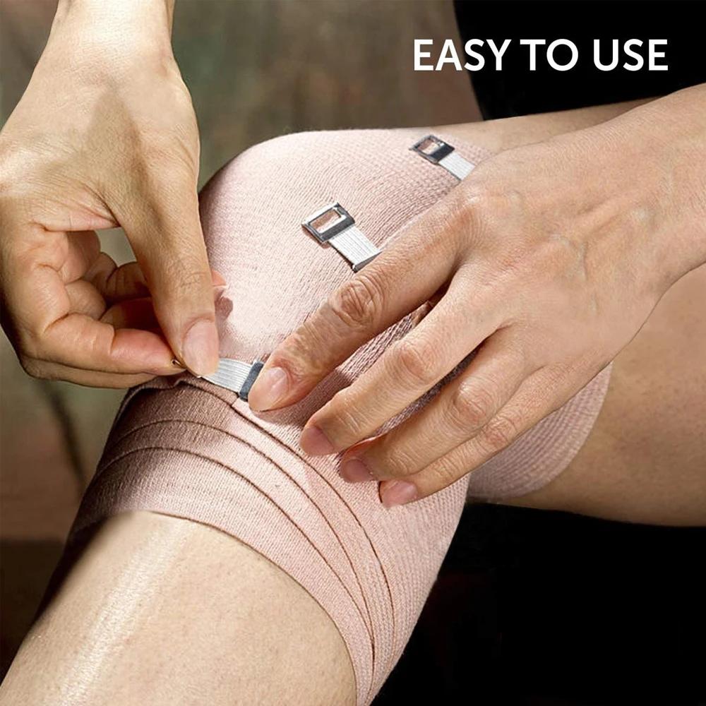 30Pcs Elastic Bandage Clips Metal Clasps Replaceable Fastener For Various Bandages Stretch Wrap Clips Secure Hold