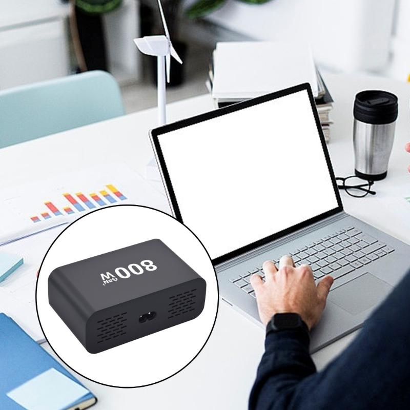 Intelligent Power Distribution 800W Charging Adapter 10 Port Design Metal Texture Suitable for Laptops and Phones