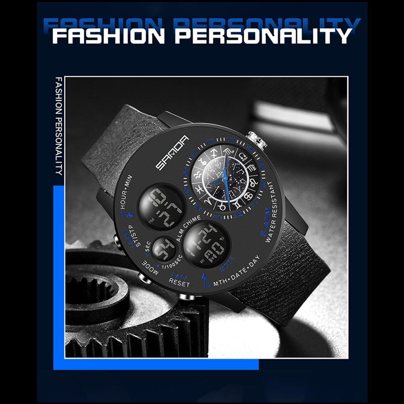 Sanda New Style Constellation Large Dial Series Men's Electronic