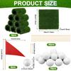 33 Pcs Golf Party Centerpieces Table Decorations Kit Artificial Grass Mats Red Flag Golf Tee Ball Supplies For Diy Sport Themed
