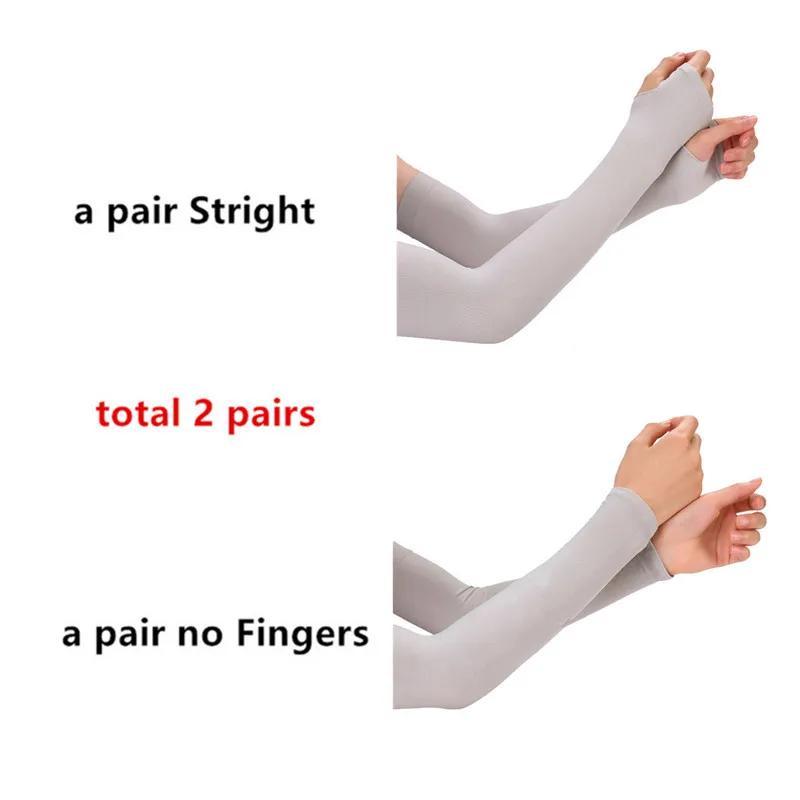 

Stay Cool and Protected from the Sun with 2 Pairs of UV Protection Cooling Arm Sleeves for Women and Men