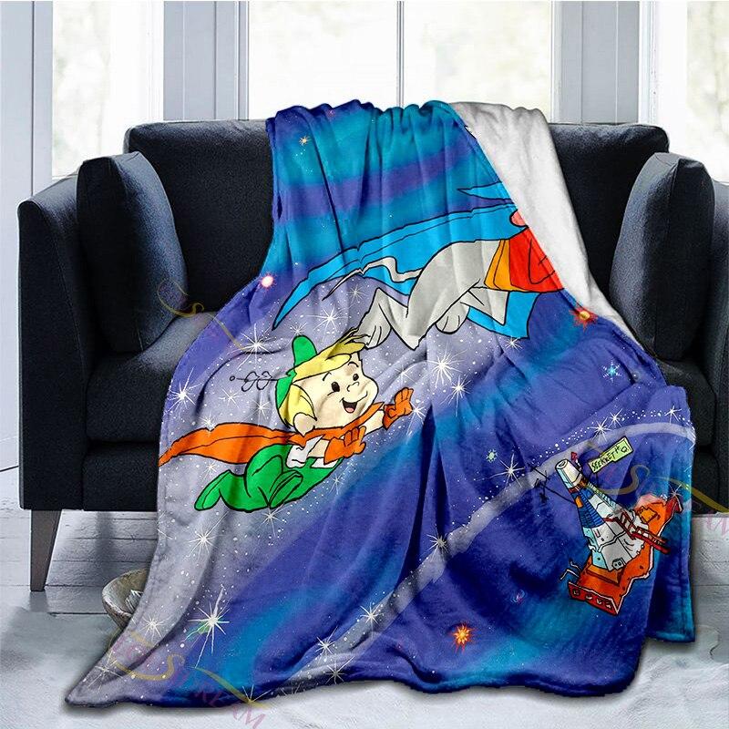 Cartoon The Jetsons Flannel Fleece Blanket Super Soft Warm Cozy Bed Blanket Plush Lightweight Sofa Throw Blanket