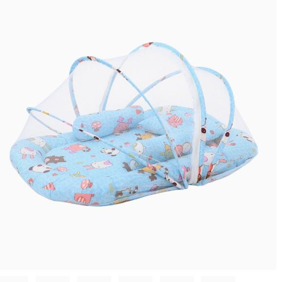 Infant Mosquito Net Bed Set with Sleeping Pad & Pillow (0-3 Years)