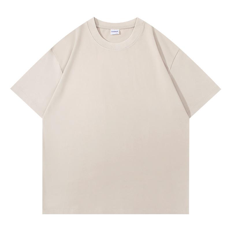 Heavy two-pin T-shirt summer loose men's half-sleeve large-size advertising shirt cultural shirt double yarn short sleeve