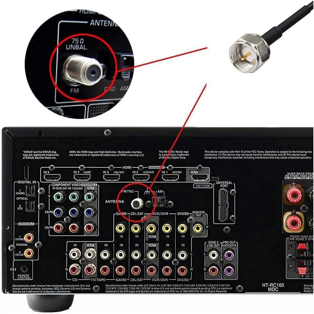 Antenă radio DAB FM cu bază magnetică Cablu prelungitor 3M compatibil cu radio digital Pioneer Yamaha Marantz Sherwood Bluetooth etc.. Receptor