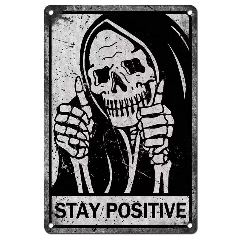 Choose Something Fun Skull Metal Tin Signs Posters Plate Wall Decor for Garage Bars Man Cave Cafe Clubs Retro Posters Plaque