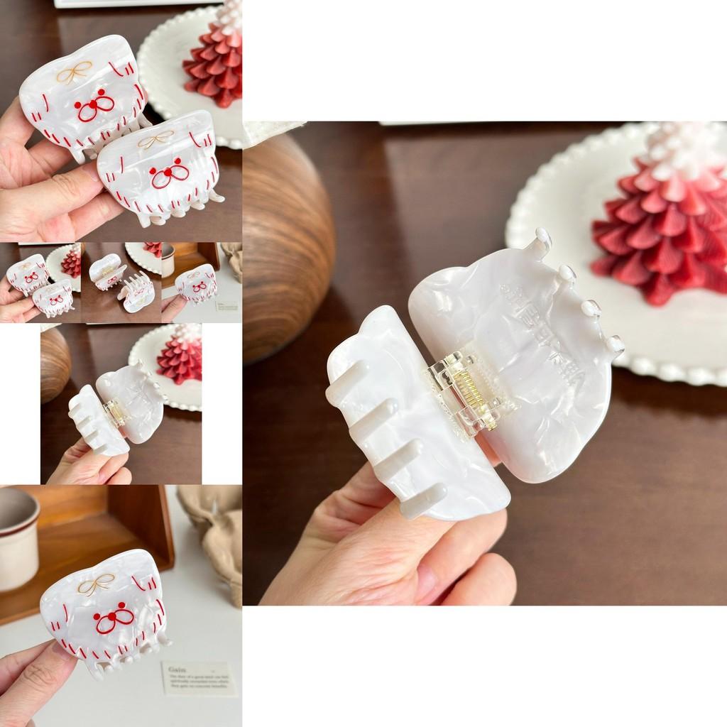 Cute Acetate Dog Design Claw Hair Clip Perfect For Fashionable Girls