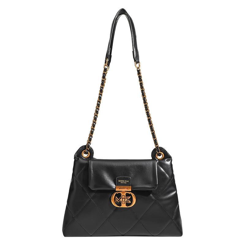 Ielgy Ladies Simple Fashion Casual Classy One-Shoulder Messenger Bag High-End Texture Tote Bag