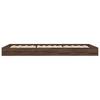 Bed Frame without Mattress Brown Oak Look 75 x 190 cm Engineered Wood