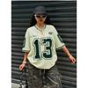 Los Angeles Number 13 Print Fashion Women V-Neck Short Sleeve T-Shirt Summer Tee Baseball Jerseys Daily Oversized Sport T-Shirt