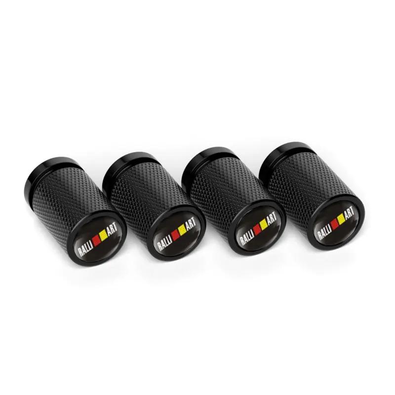 4 Stück Auto Rad Reifen Ventilkappen Ventilschaftabdeckungen für Mitsubishi Ralliart ASX Lancer 9 10 L200 Colt Pajero Outlander Eclipse Galant