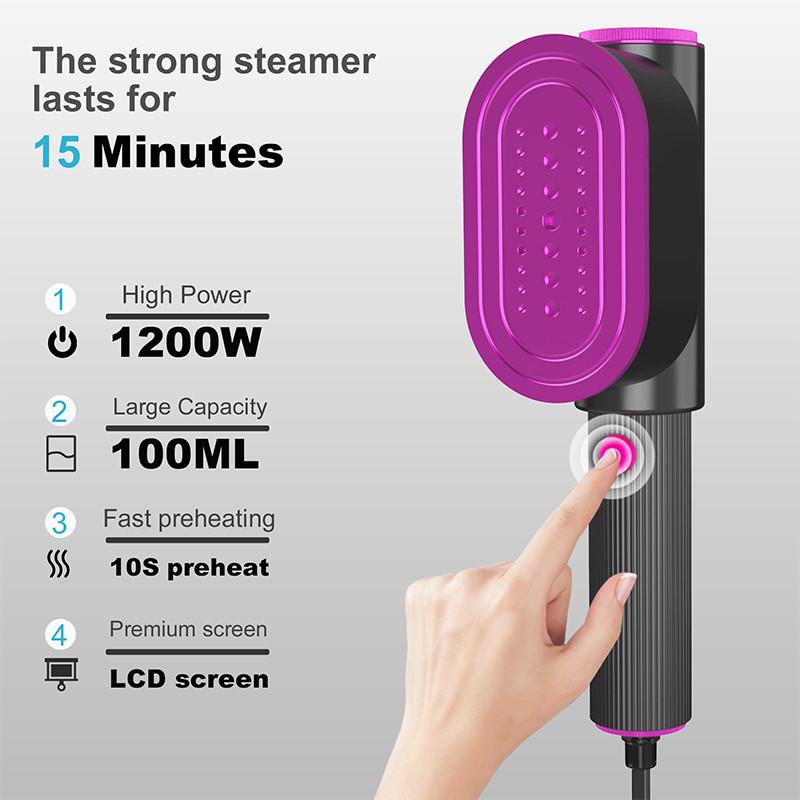 3 In 1 Portable Handheld Garment Steam Iron Household Mini Vertical Rotatable Wet Dry Ironing Machine for Clothes