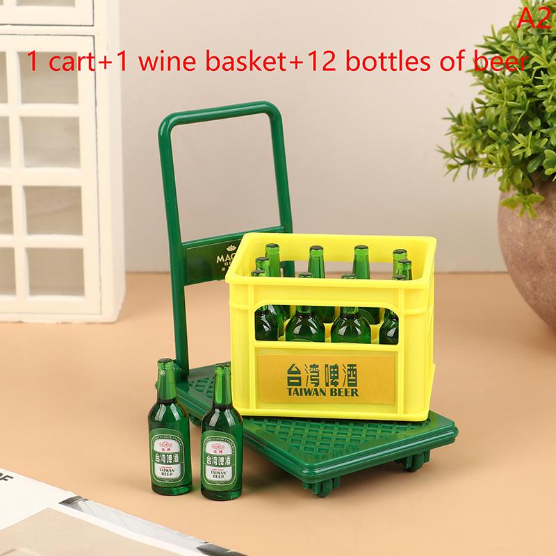 

1/12 кукольный домик имитация пивной тележки игрушки мини пивная модель кукольный домик украшения A2