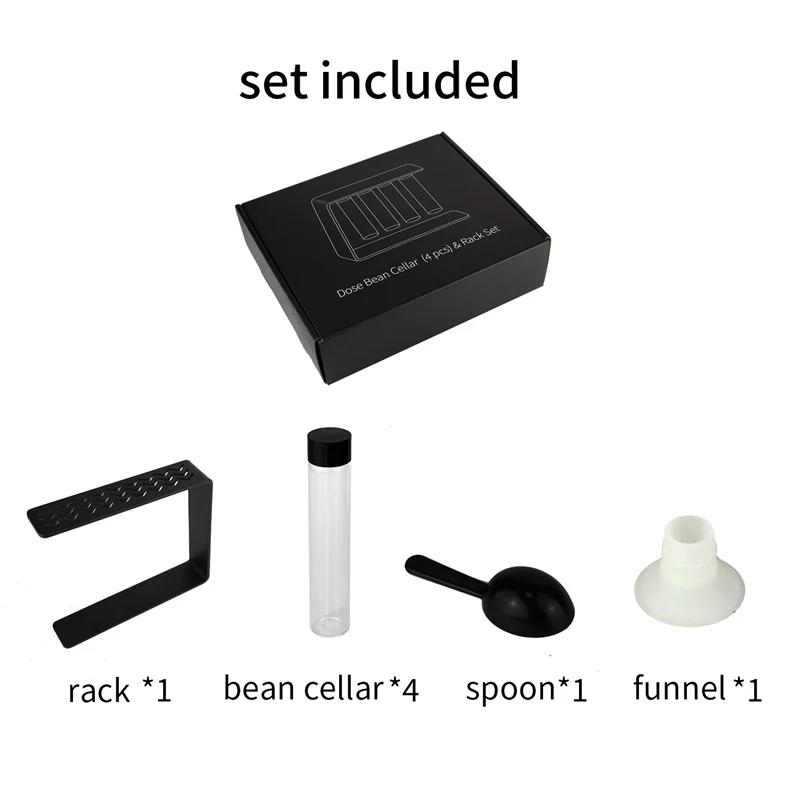 Coffee Bean Bottle Magnetic Test tube glass display shelf Tea Tube Bottle Single Dose Coffee Beans Storage Container Sealed jar