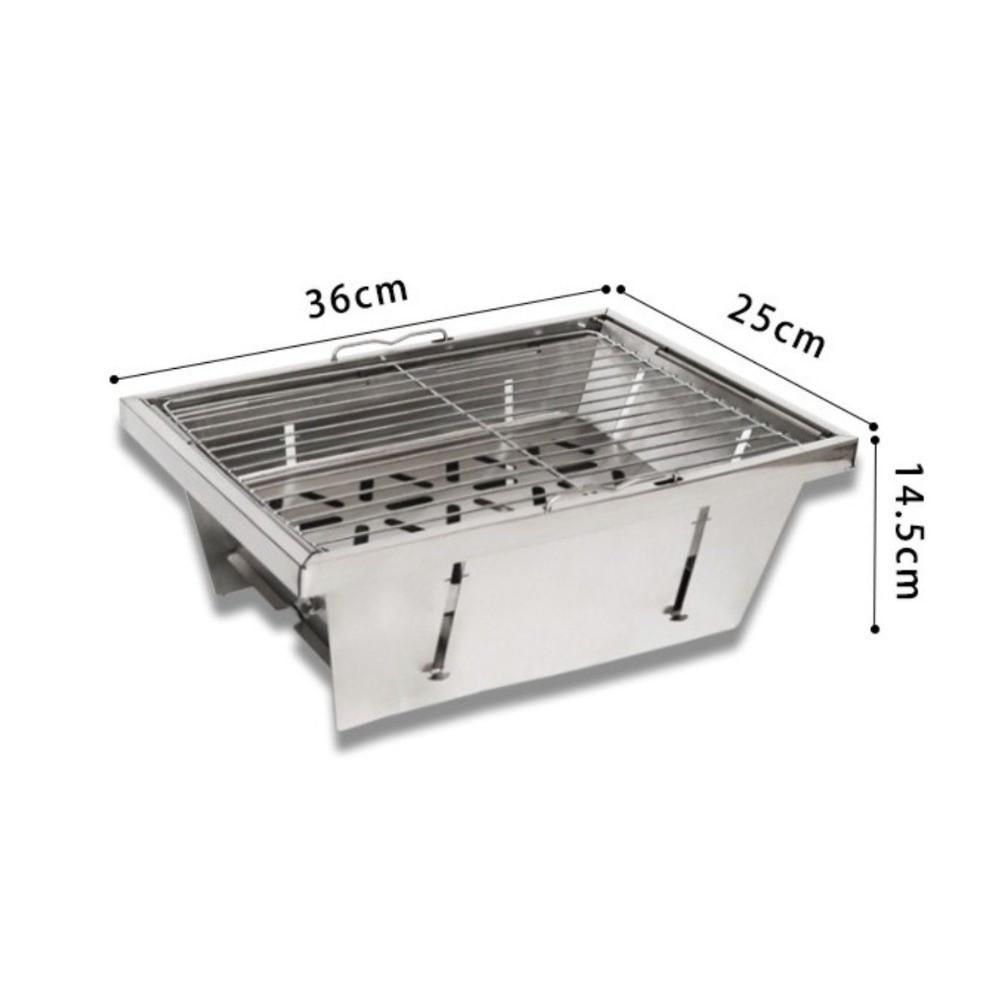 Folding IGT Barbecue Grill Stainless Steel Portable BBQ Rack  Picnic Activities