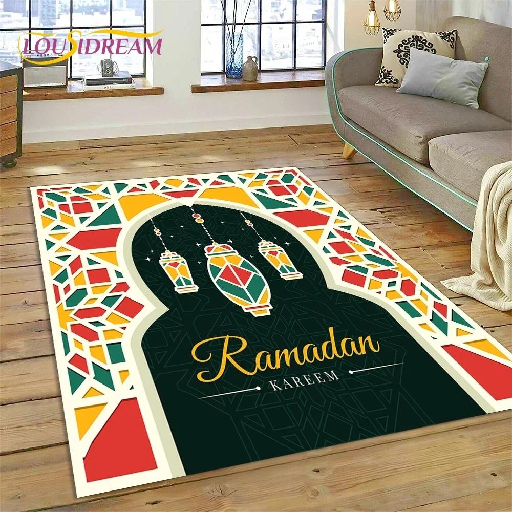 Muslimský Islám Modlitba Klečící Poly Podložky Mandala Koberec Kobereček do Ložnice Obývacího Pokoje Domácí Dekorace na Pohovku,Velká Dekorativní Podlahová Rohož