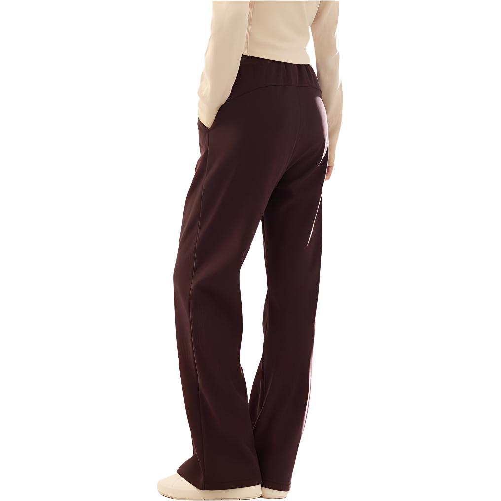 Anta Loose Comfortable Casual Knitted Sports Pants Women bottoms Ebony-Brown 962447304-3