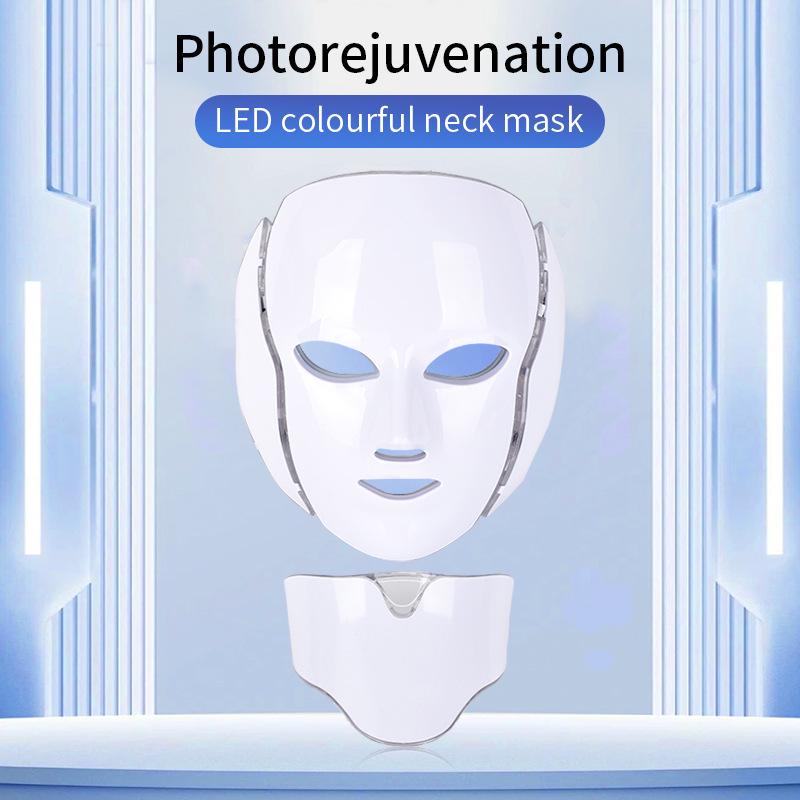 

Светодиодная маска для омоложения кожи с обработкой шеи – устройство для ухода за кожей, склонной к акне белый