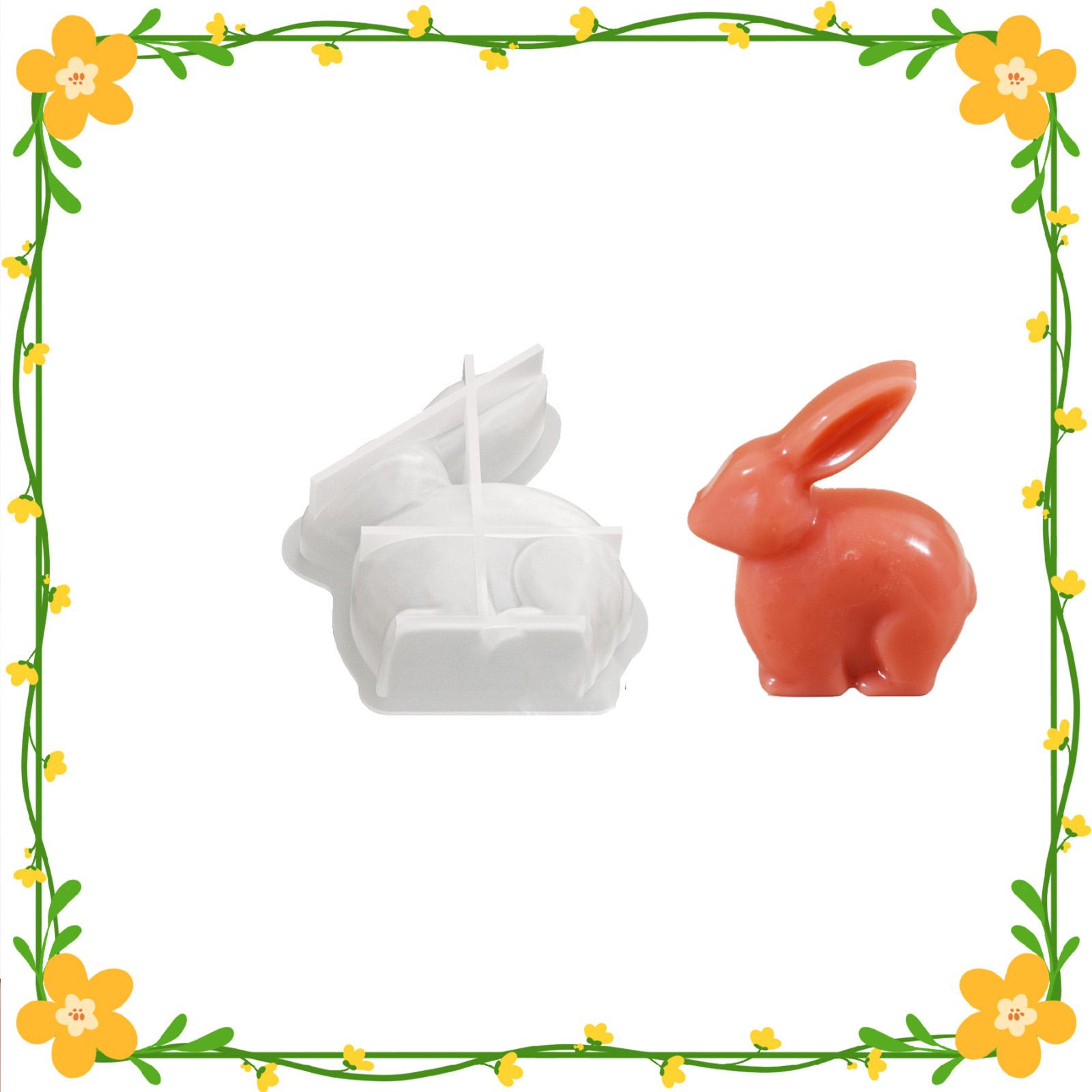Easter Bunny Scented Candle DIY Silicone Mold One Size