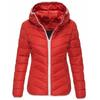 Korean-Style Women's Solid Color Hooded Cotton Jacket - Casual, Warm, and Slim Fit for Autumn/Winter