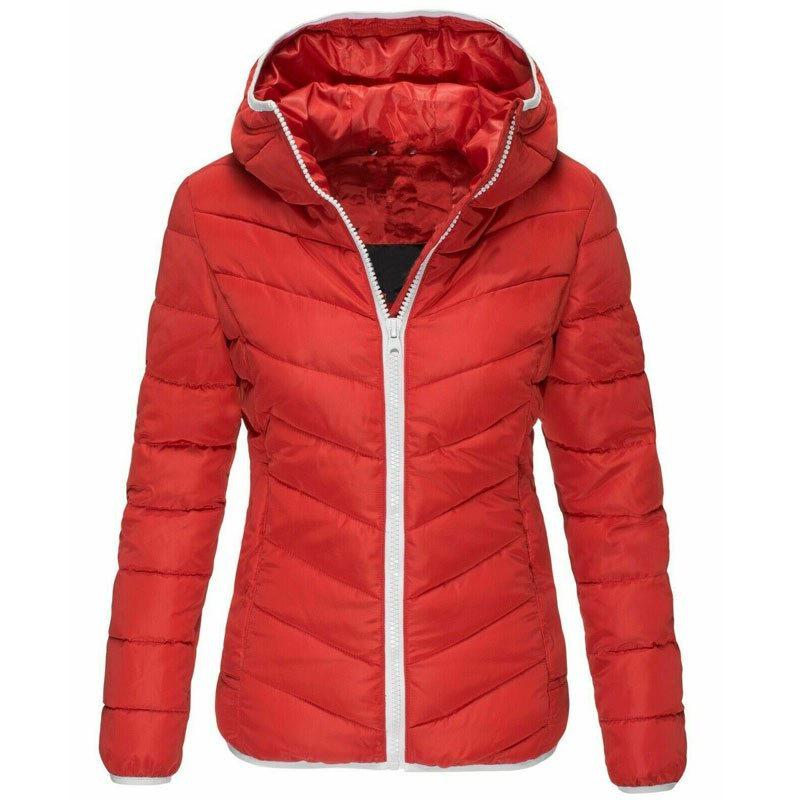 Korean-Style Women's Solid Color Hooded Cotton Jacket - Casual, Warm, and Slim Fit for Autumn/Winter