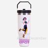 30Oz K-Pop Portable Car Cup Stainless Steel Thermos Cup with Straw Travel Sports Water Bottle with Handle Cover Coffee Vacuum Flask