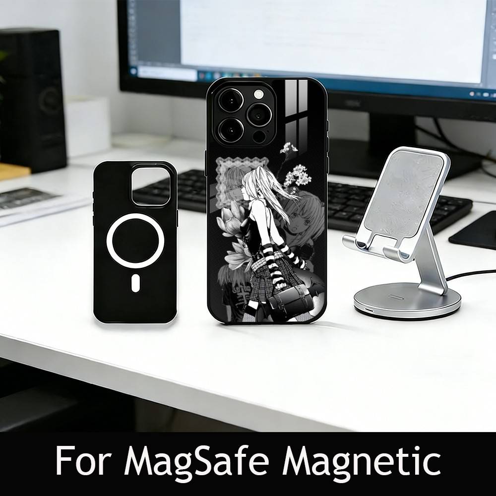 Misa Amane Phone Case For iPhone17,16,15,14,13,12,11 Plus,Pro Magnetic For Magsafe Wireless Charging