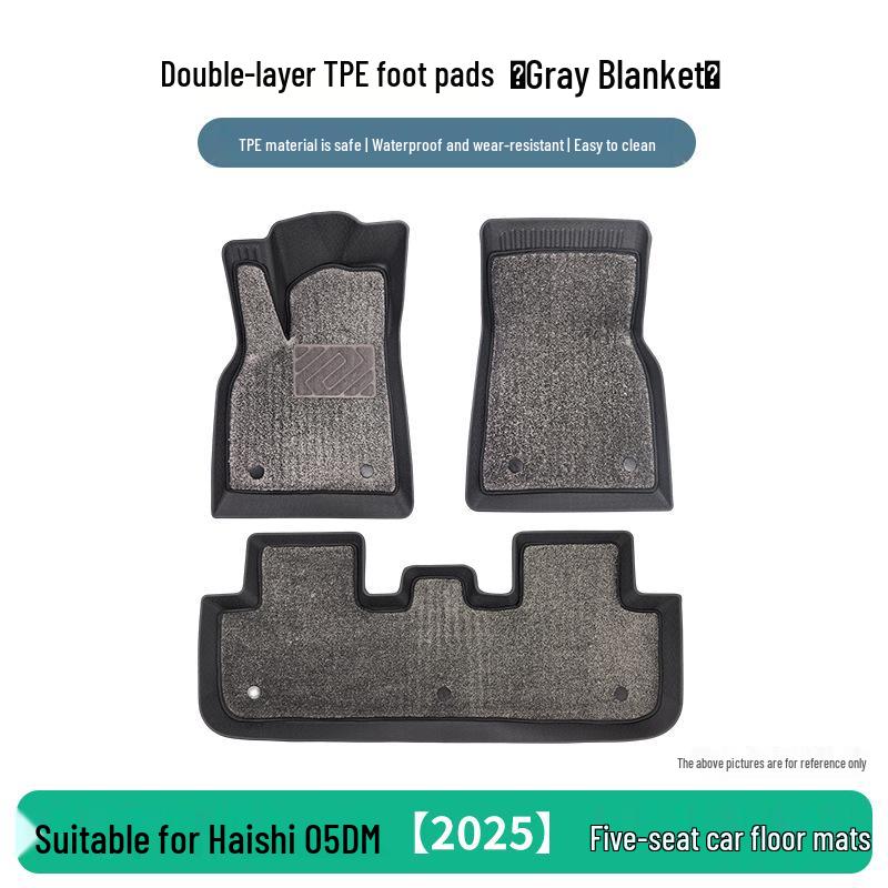 Sea Lion 05DM 2025 TPE Floor Mats: 5-Seater, 3-Piece Set for BYD Car