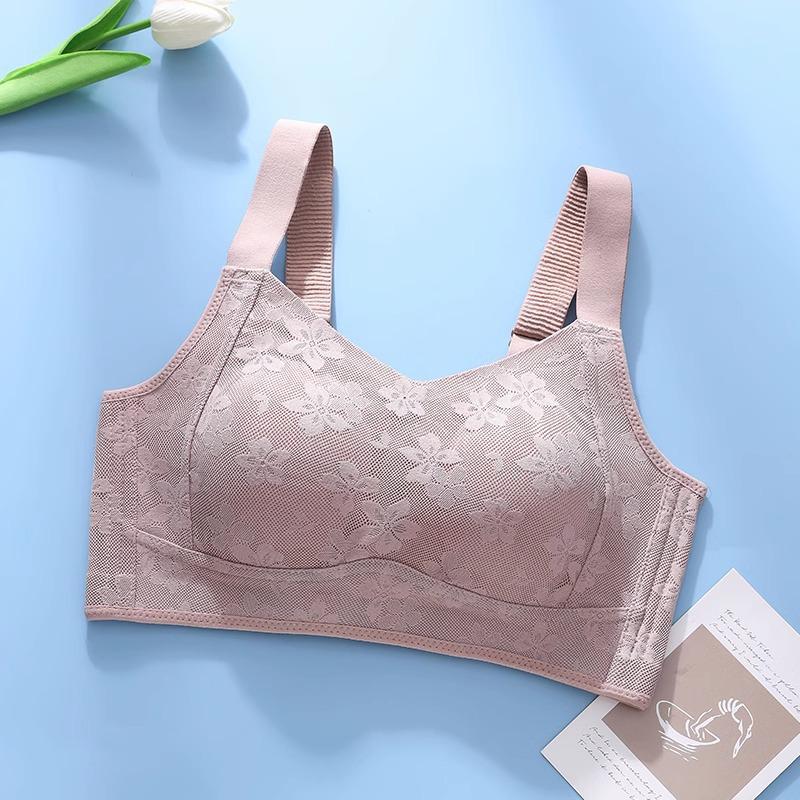 

Большой размер Ультратонкий Пуш-ап Бюстгальтер с ушками кролика - Полная чашка Минимайзер для большой груди M - 80-100 jin / 34-75BCD розовый