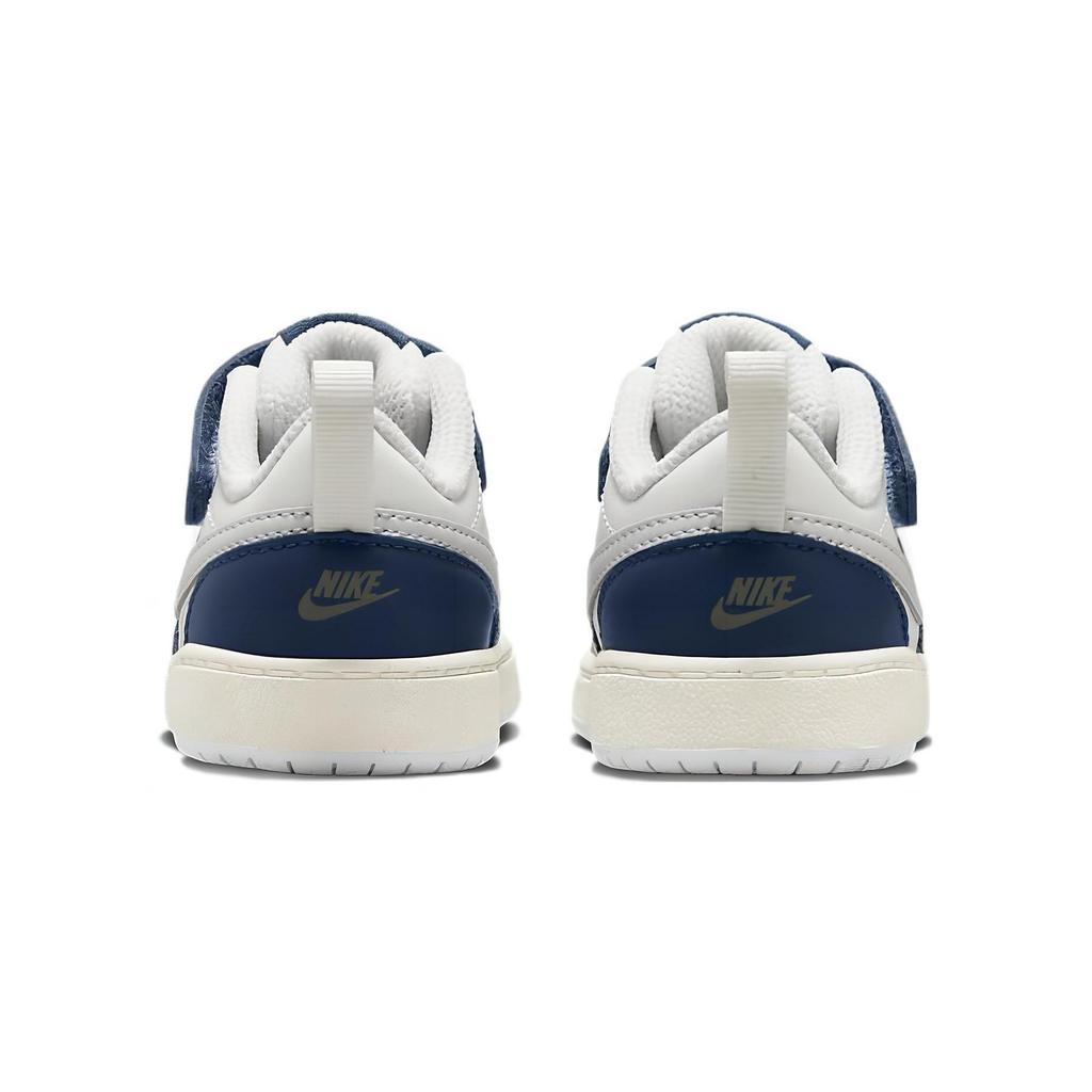 Nike Court Borough Low 2 Low Top Toddler Shoes White Blue Infant And Toddler BQ5453-121