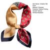 Silky Scarf Paisley Printing Smooth Texture Wrinkle-Resistant Windproof Imitation Silk Scarf Commuting Business Layering Neck